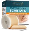 NUVADERMIS Silicone Scar Sheets for Surgical Scars - 120" x 1.5" Roll - Medical Grade Silicone Scar Tape and Face Tape for Wrinkles, Keloid Scars, and Hypertrophic Scars - Reusable - 1 Pack