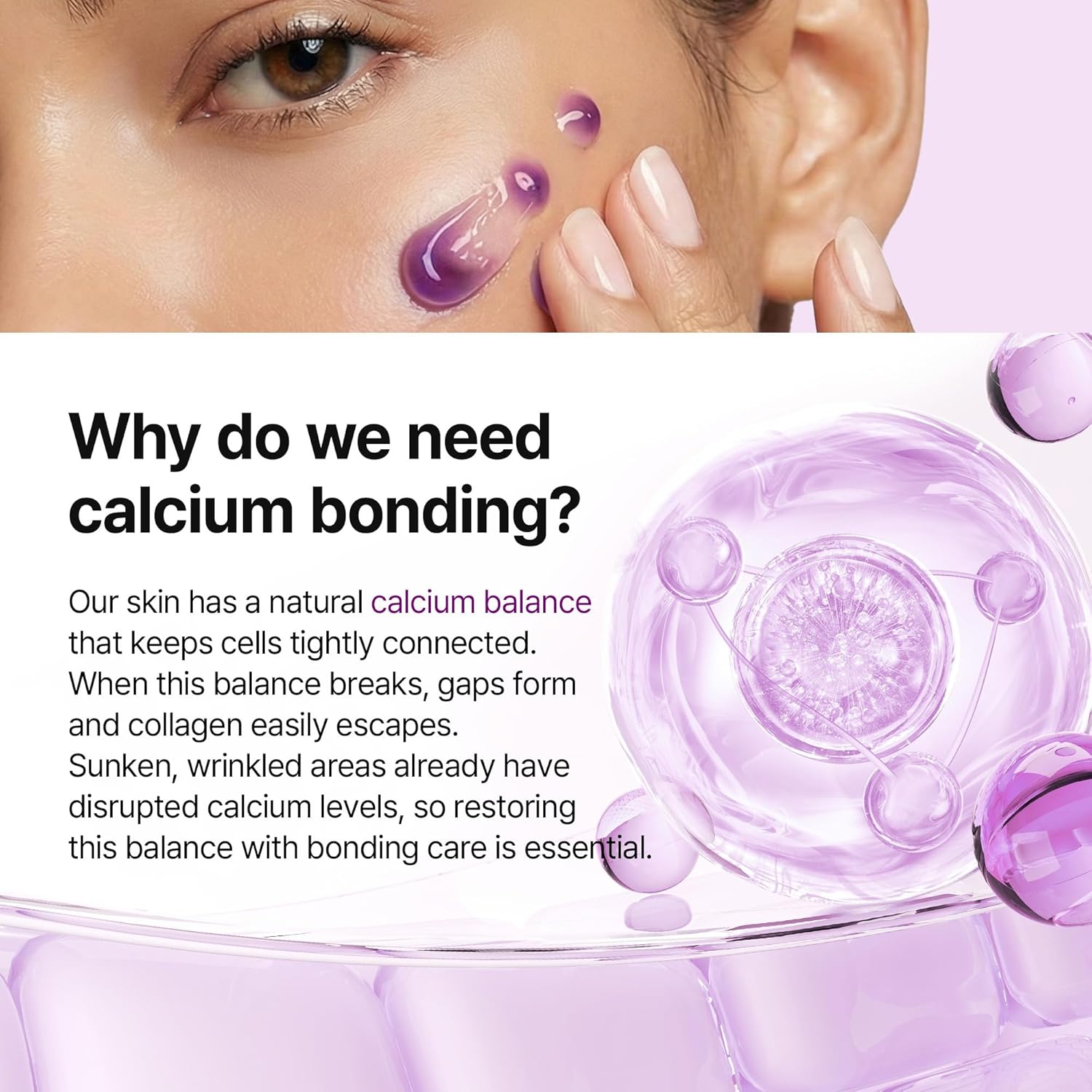 Dr Melaxin Calcium Bonding Eye Cream – Peptide & Hyaluronic Acid Eye Cream for Wrinkles, Dark Circles & Puffy Eyes, Firming and Hydrating Eye Treatment - Image 6