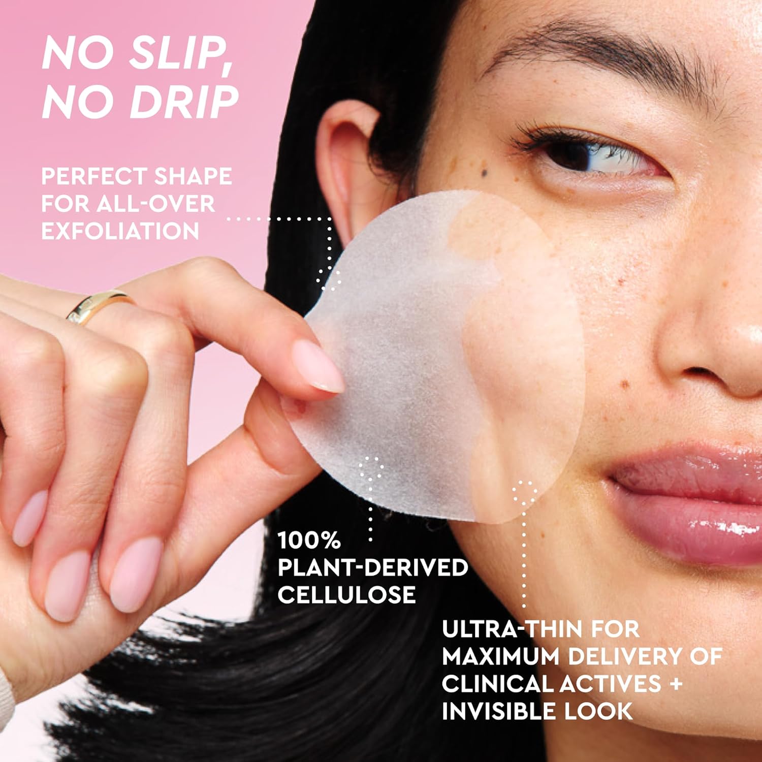 Glow Recipe LHA + AHA Toner Pads - Korean Exfoliating Toner for Face - Pore Minimizer - Hydrating Toner Pads - 5 Gentle Acids, Watermelon Enzymes, Hydrating Botanicals (60 Face Pads) - Image 9