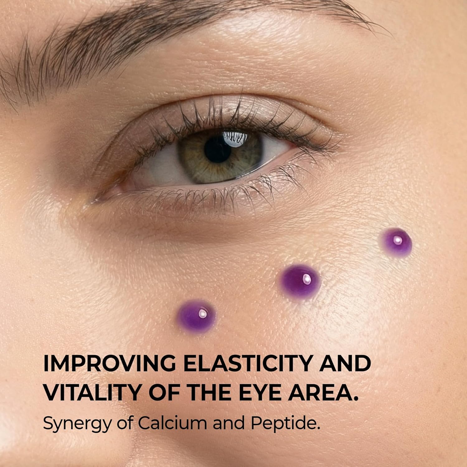 Dr Melaxin Calcium Bonding Eye Cream – Peptide & Hyaluronic Acid Eye Cream for Wrinkles, Dark Circles & Puffy Eyes, Firming and Hydrating Eye Treatment - Image 3