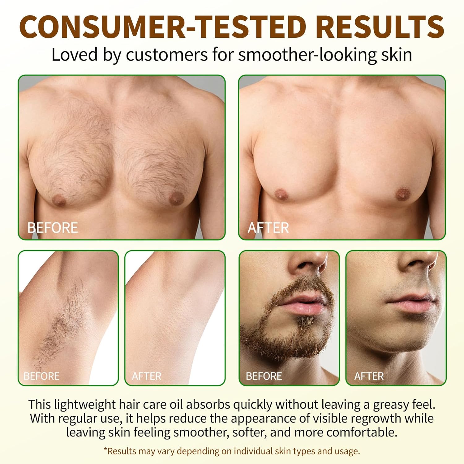 Uocasi Cyperus Rotundus Oil, Cypress Rotundus Oil for Hair Removal, Natural Inhibitor to Reduce Unwanted Hair Growth, Soothes Skin & Minimizes Pores, All Skin Types, 2.02 Oz - Image 7