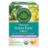 Traditional Medicinals Organic, Stress Ease Calm with Adaptogens, Ashwagandha & Honeybush - Promotes Relaxation - 16 Tea Bags