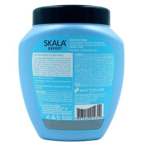 SKALA Mais Cachos 2-in-1 Treatment Cream and Leave-In Conditioner Frizz Control and Definition for Curly Hair, 35.2 oz - Image 3