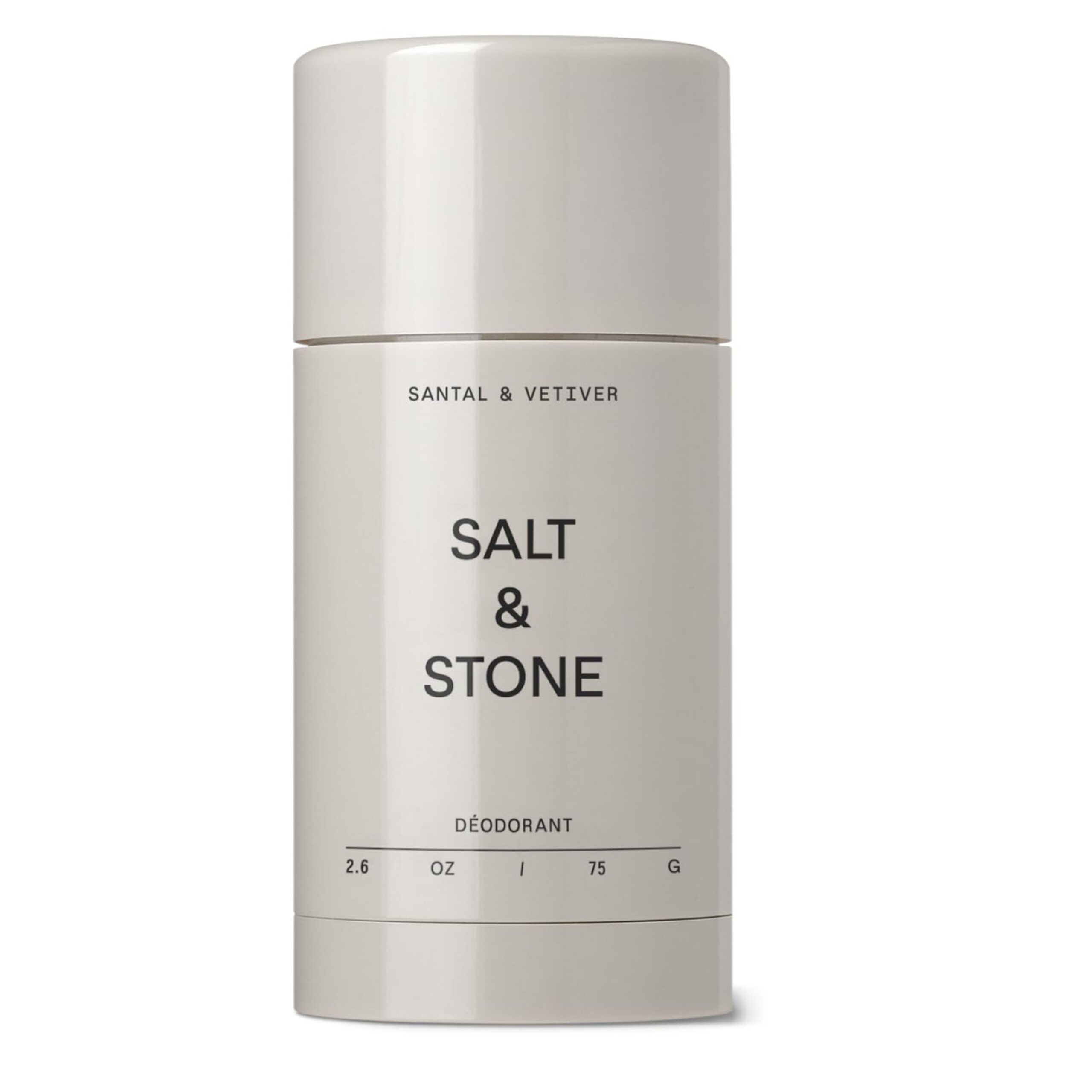 Salt & Stone Aluminum Free Deodorant | Extra Strength 48 Hour Protection for Women & Men | Made with Seaweed Extracts, Niacinamide & Prebiotics | Santal & Vetiver