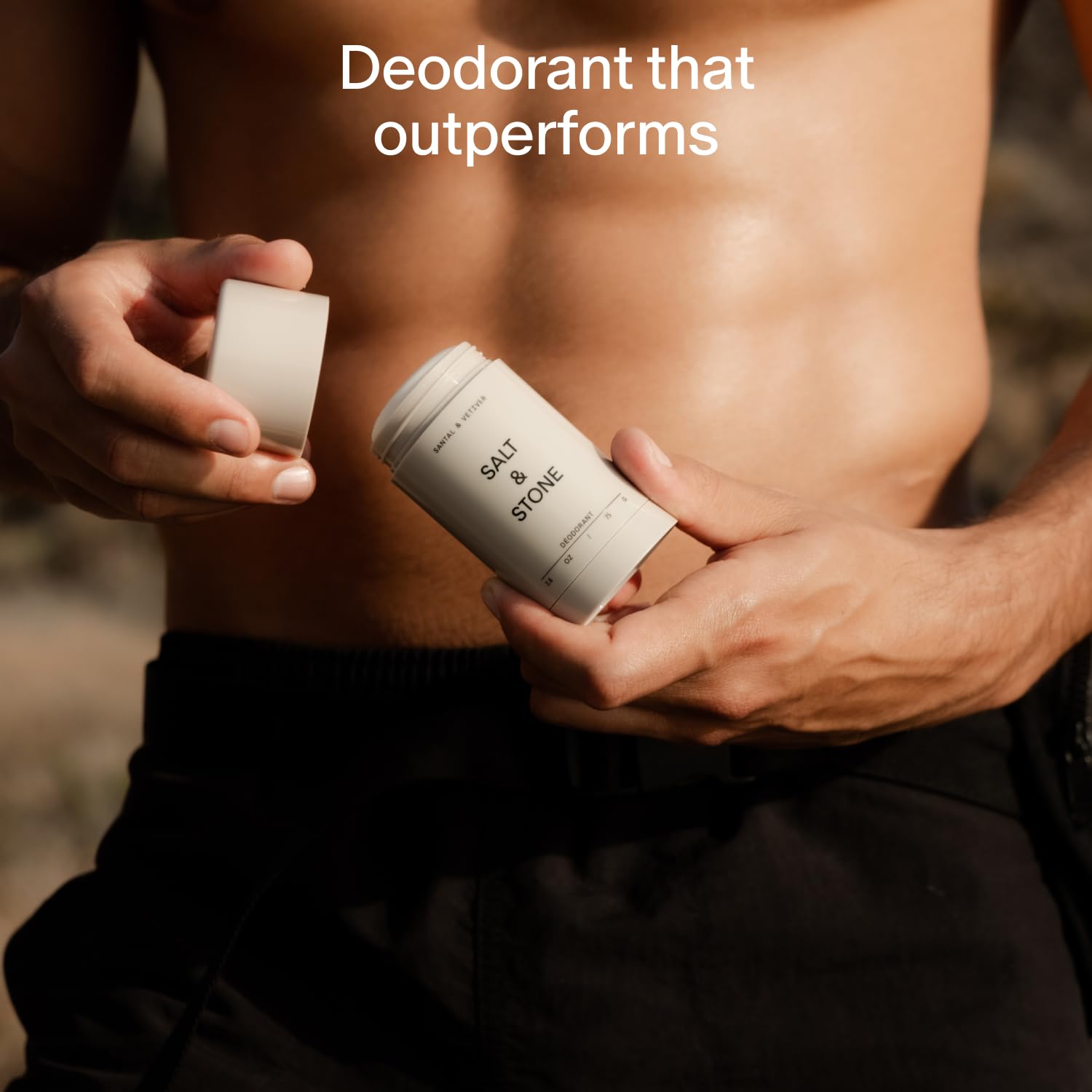Salt & Stone Aluminum Free Deodorant | Extra Strength 48 Hour Protection for Women & Men | Made with Seaweed Extracts, Niacinamide & Prebiotics | Bergamot & Hinoki - Image 4