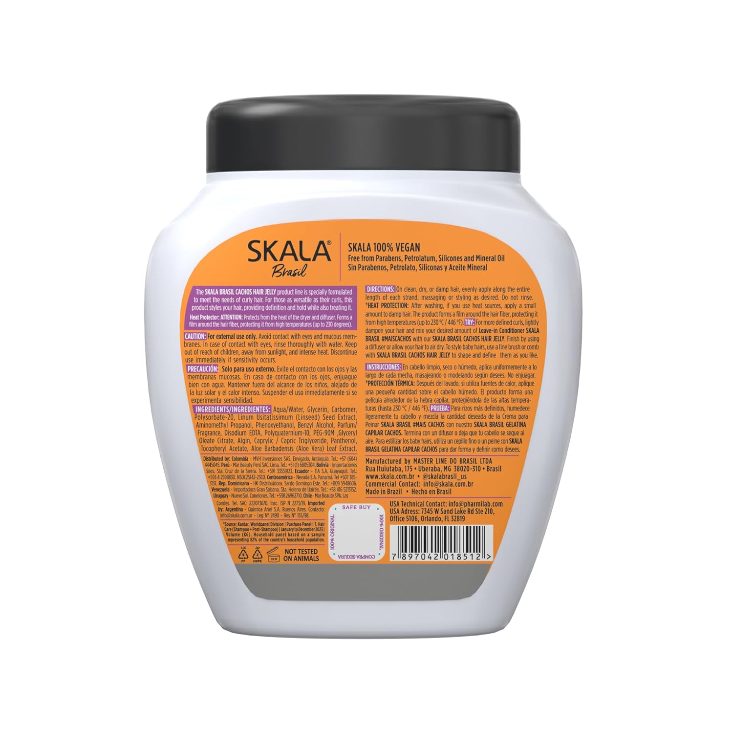 SKALA - Linha Expert - Gelatina Capilar Cachos 1000 Gr - (Expert Collection - Curls Hair Jelly Cream Net 35.2 Oz) - Image 3