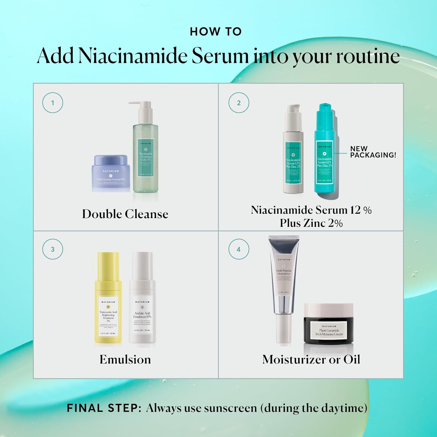 Naturium Niacinamide Face Serum 12% Plus Zinc 2%, Anti-Aging, Pore Minimizer & Dark Spot Corrector with Hyaluronic Acid & Vitamin E, Vegan & Cruelty-Free, 1 oz - Image 4