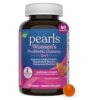 Nature's Way Pearls Probiotic Women's Gummy 3-in-1, Reduces Occasional Bloating*, Supports Digestive & Vaginal Health*, Gluten Free, Orange Flavored, 60 Gummies (Packaging May Vary)