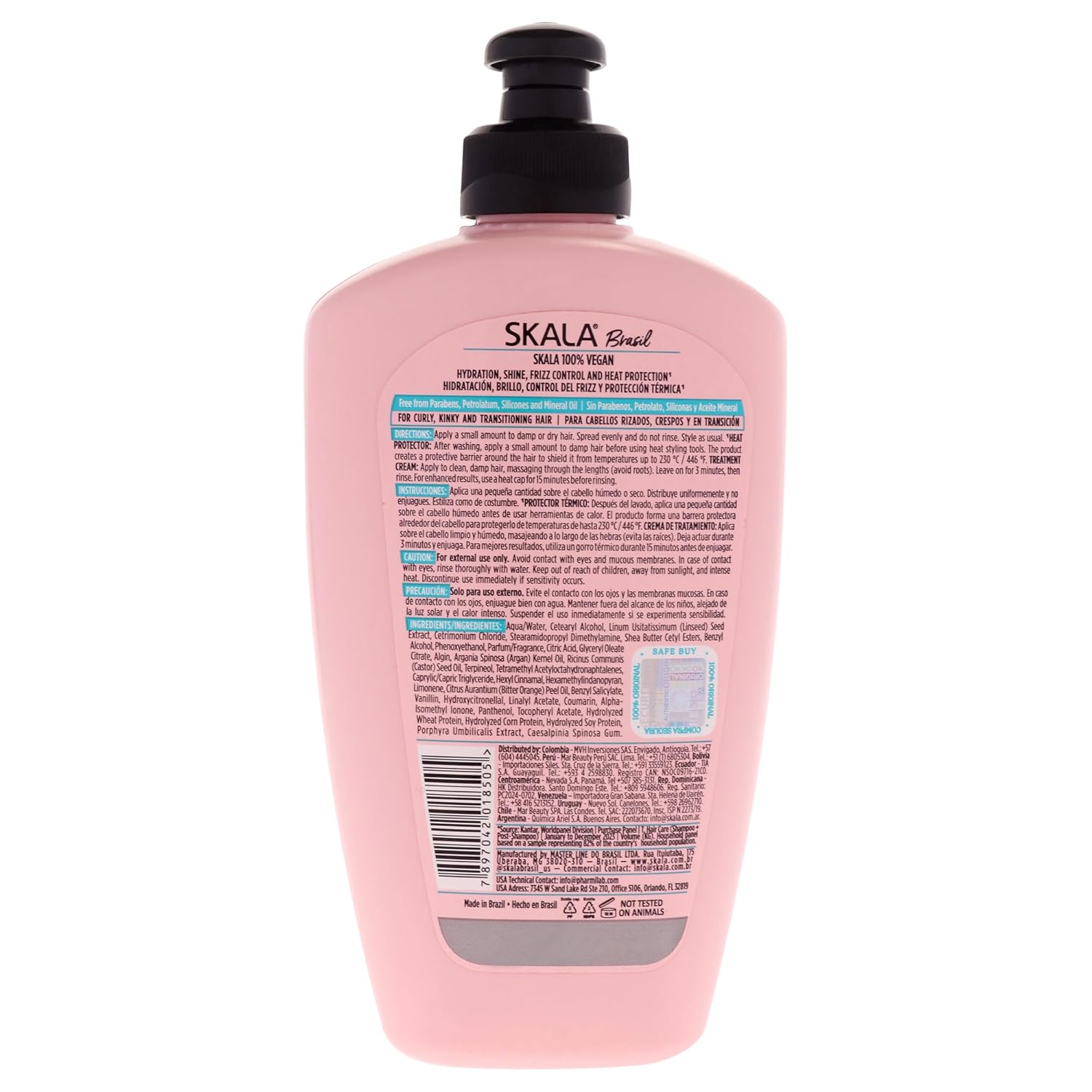 SKALA Crespo Divino 3-in-1 Leave-In Conditioner Curl Definition and Heat Protection for Curly and Transitioning Hair, 8.8 oz - Image 3