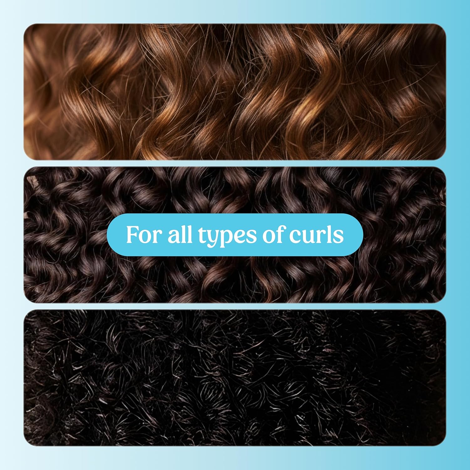 SKALA Mais Cachos 3-in-1 Treatment Cream and Leave-In Conditioner Curl Definition and Heat Protection for Curly Hair Types, 8.8 oz - Image 5
