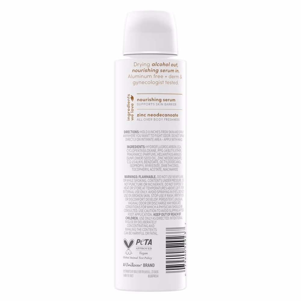 Dove Beauty Alcohol Free & Aluminum-Free Whole Body Deodorant Spray - Coconut Vanilla - 4oz - Image 3