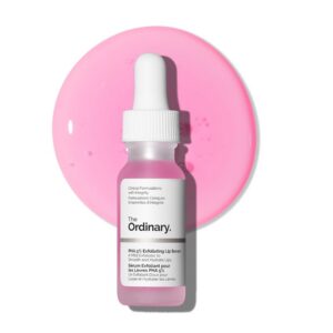 The Ordinary PHA 5% Exfoliating Lip Serum, Hydrating Overnight Lip Exfoliator Treatment, 0.5 Fl Oz