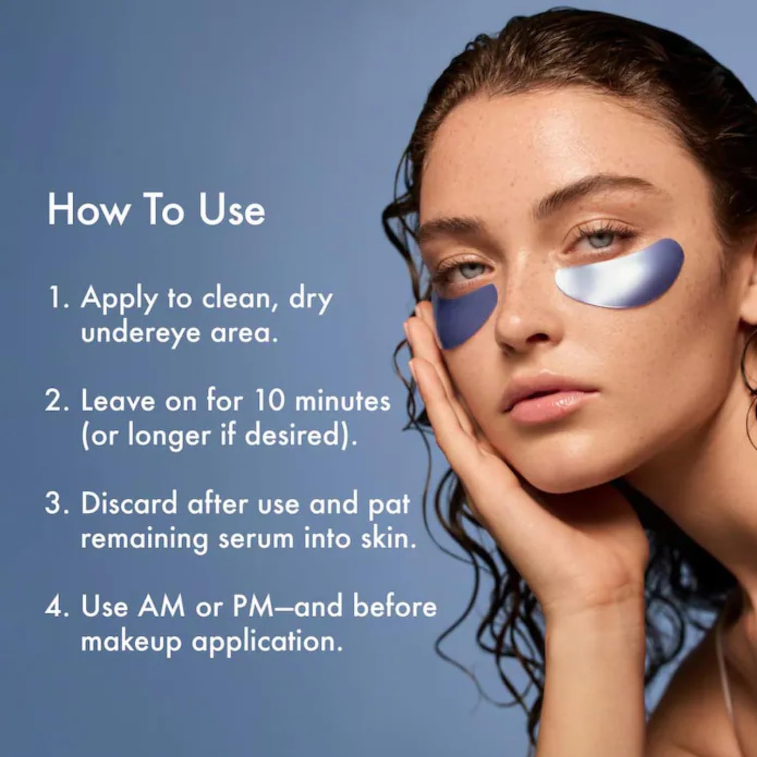 Summer Fridays Jet Lag Hydrating Eye Patches - De-puffing Hydrogel Under Eye Masks with Hyaluronic Acid, Caffeine + Peptides - Soothing + Refreshing At-Home + Travel Skin Care (6 Pairs) - Image 4