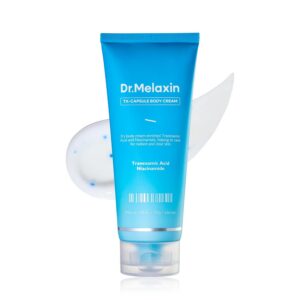 Dr.Melaxin TX Capsule Body Cream – 99% Pure Tranexamic Acid & Niacinamide Capsule for Body Dark Spots, Uneven Skin Tone & Dullness |Body Lotion 200g