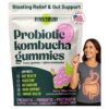 BoochBod - Probiotic Kombucha Gummy - Prebiotics, Probiotics, Postbiotics, Fiber Supplement, Slippery Elm, Dandelion Root, MCT Oil, for Bloating, Gut Health