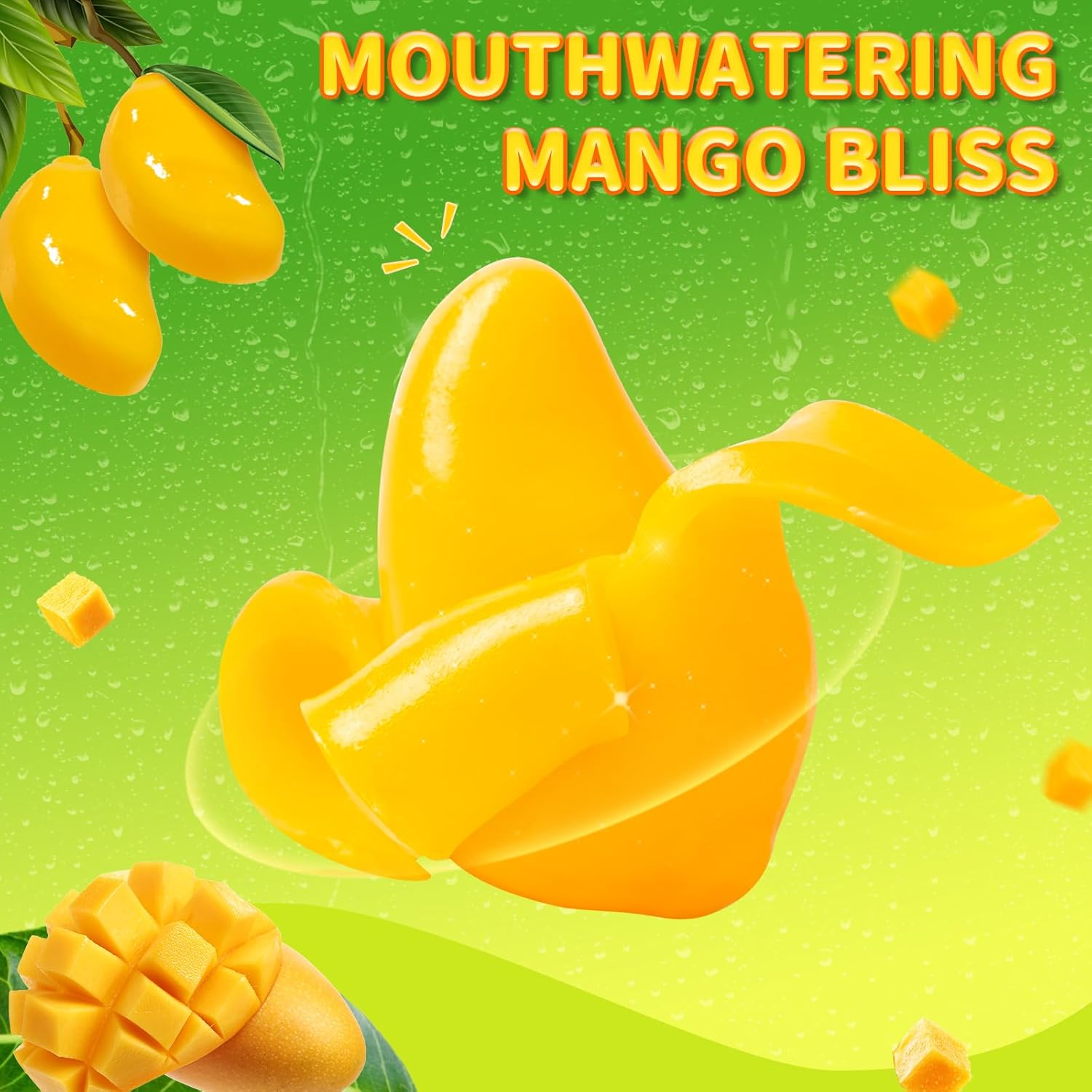 AMOS Peelerz Peelable Mango Gummy Candy,Soft Chewy Gummy 6oz - Image 4