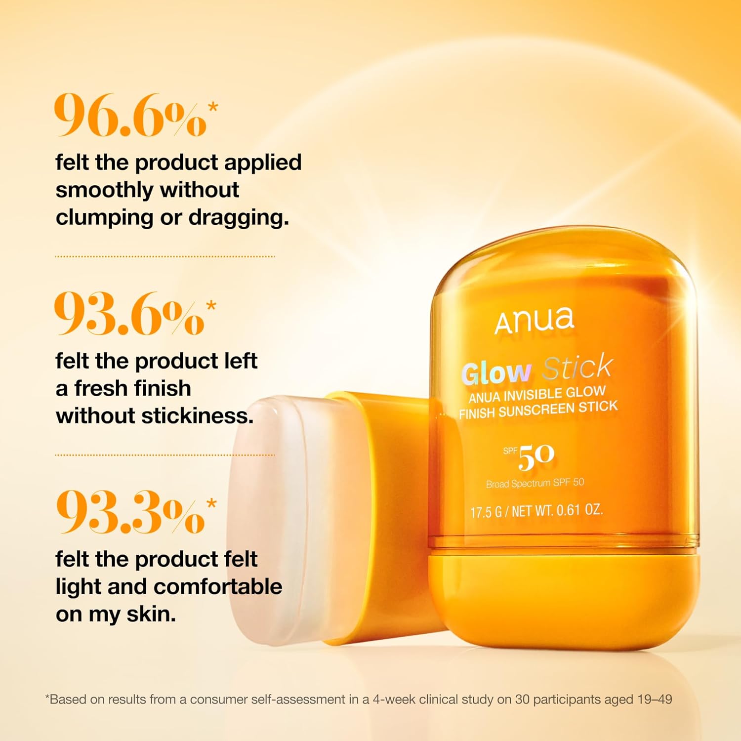 Anua Invisible Glow Sun Stick, SPF 50, Broad Spectrum UV Protection, Lightweight Sheer Finish for All Skin Types, No White Cast, Easy Reapplication, Korean Skincare, 0.61 oz - Image 7