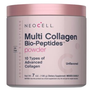 NeoCell Multi Collagen Peptides Powder | 7 oz | 10 Types of Advanced Bio-Peptides | Superior Absorption