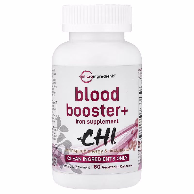 Micro Ingredients, Blood Booster+, 60 Vegetarian Capsules