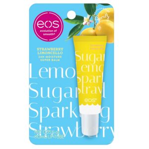 eos Limited Edition 24H Moisture Super Balm, Strawberry Limoncello - Hydrating, Moisturizing Lip Treatment, For Dry Lips, Shea Butter, Cruelty-Free, 0.35 fl oz