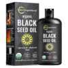 Micro Ingredients Black Seed Oil Organic Cold Pressed, 16 fl oz | Rich in Thymoquinone & Omega 3 6 9 | Unrefined from Nigella Sativa Seeds | Immune, Hair & Skin Support* | Non-GMO - 3 Months Supply