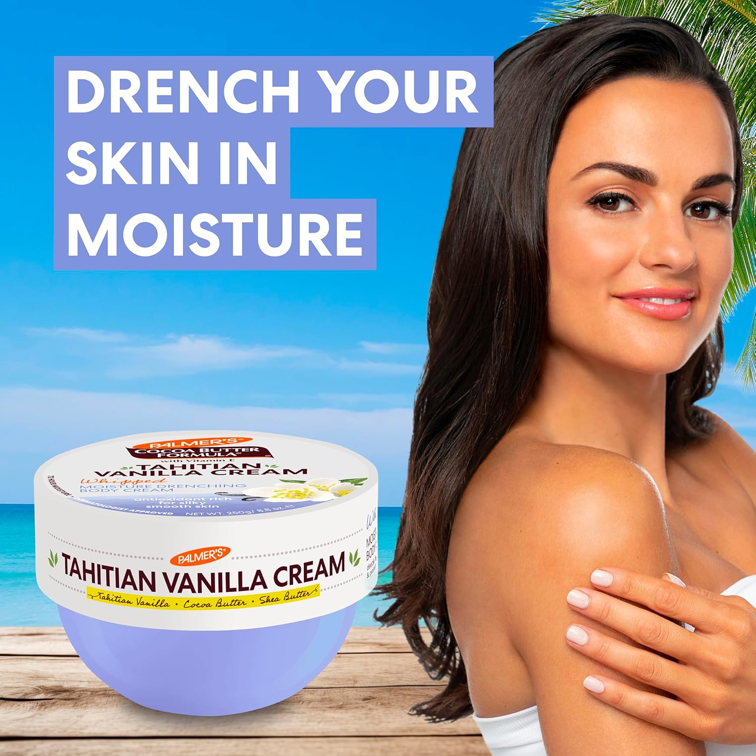 Palmer's Cocoa Butter Formula Body Cream, Moisture Drenching Tahitian Vanilla, 8.8 Oz - Image 4