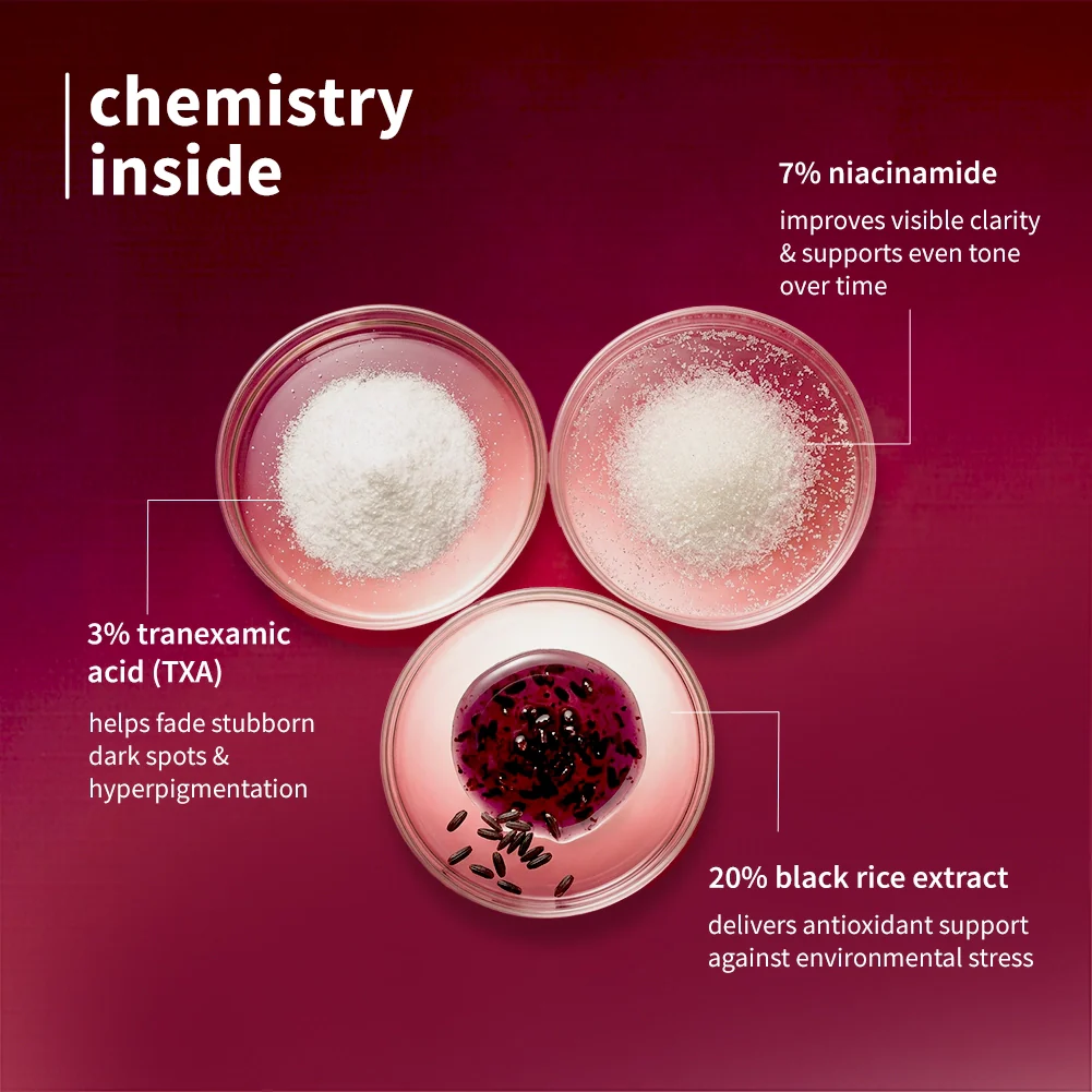 Plum Goodness Black Rice & 10% Niacinamide-TXA Night Clarity Jelly Serum, 25ml - Image 3