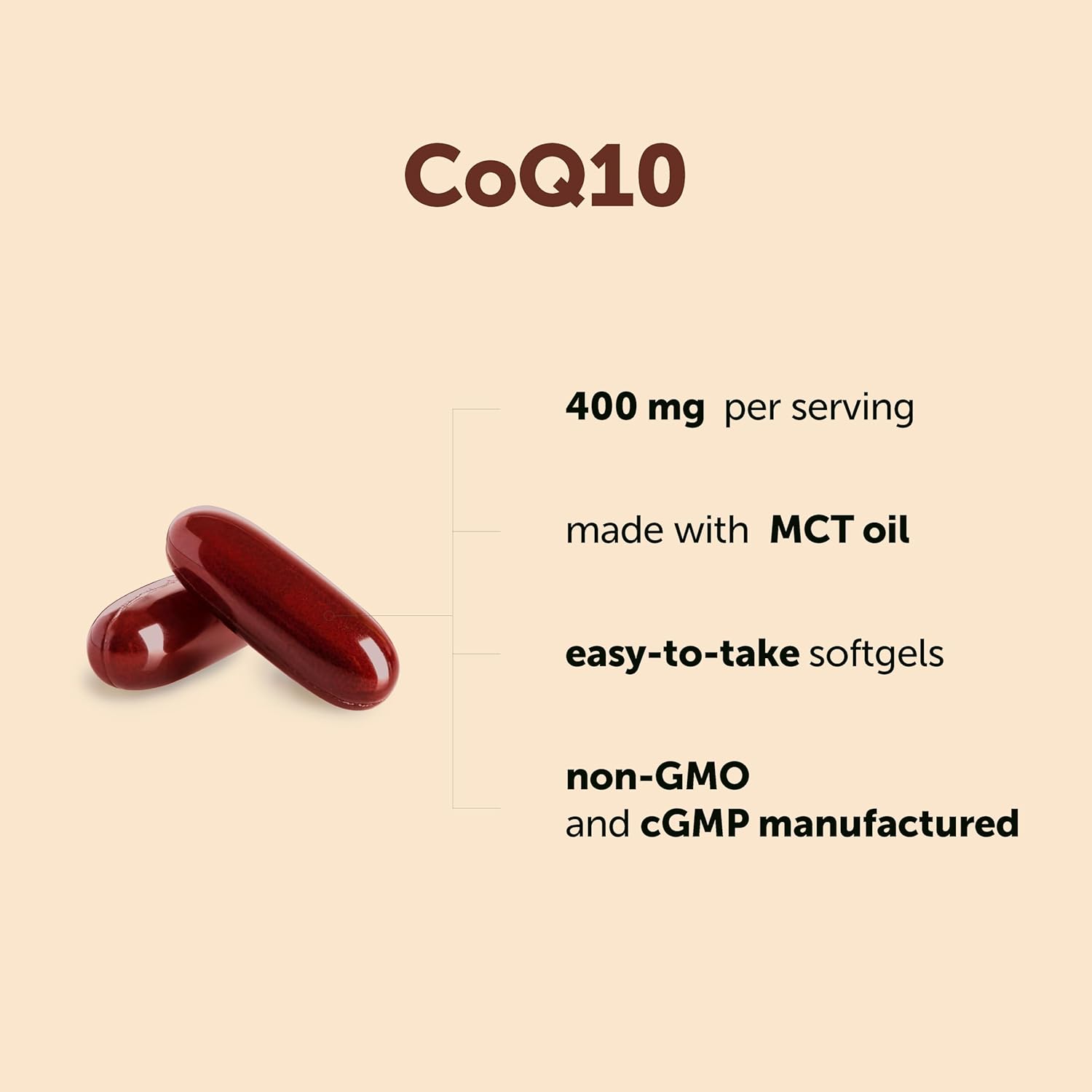 Micro Ingredients CoQ10 400 mg Per Serving, 240 Softgels | Made with Coconut MCT Oil | Coenzyme Q10 (Ubiquinone) - Image 4