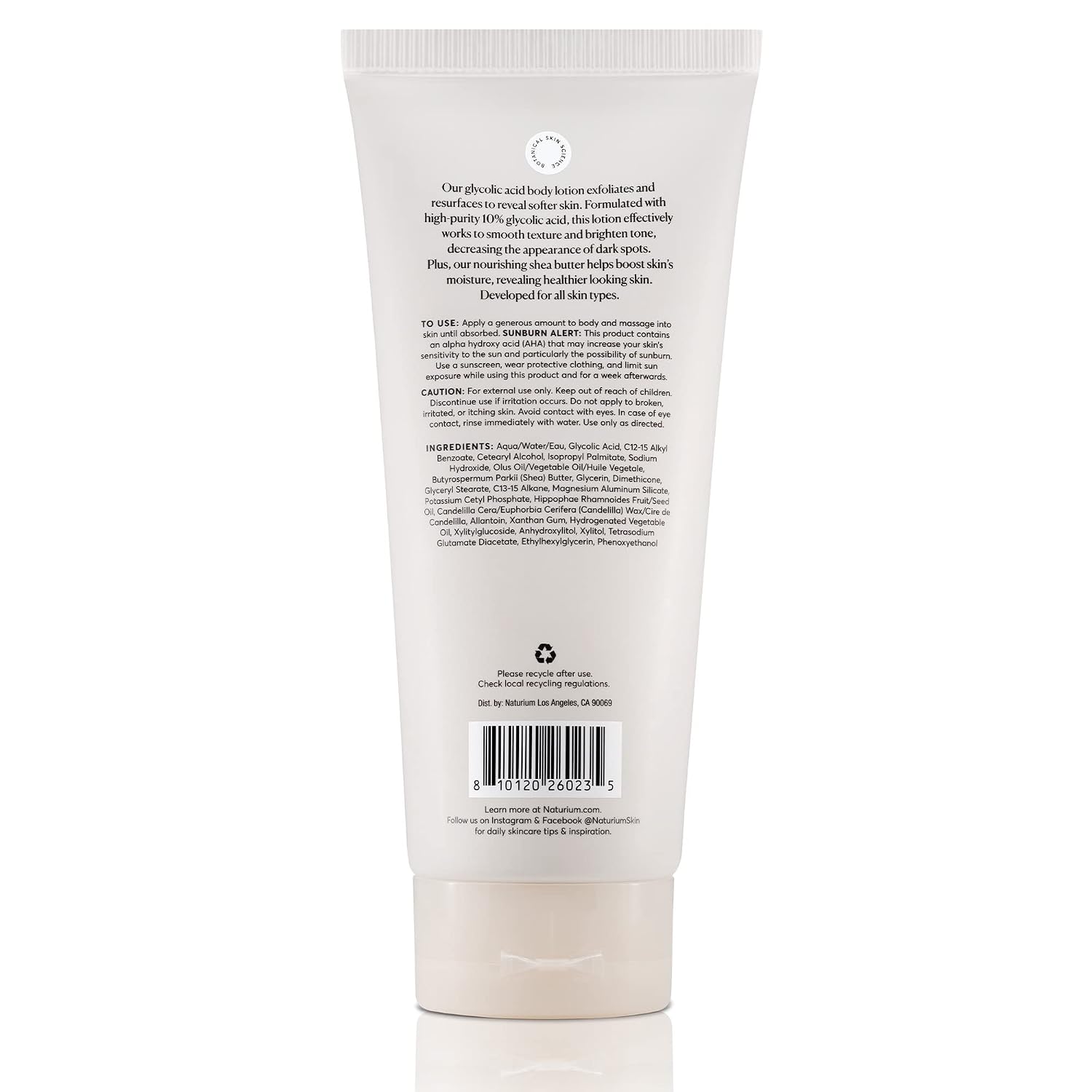 Naturium The Smoother Glycolic Acid Body Lotion, Resurfacing & Exfoliating Treatment, with 10% Glycolic Acid, 8 oz - Image 8