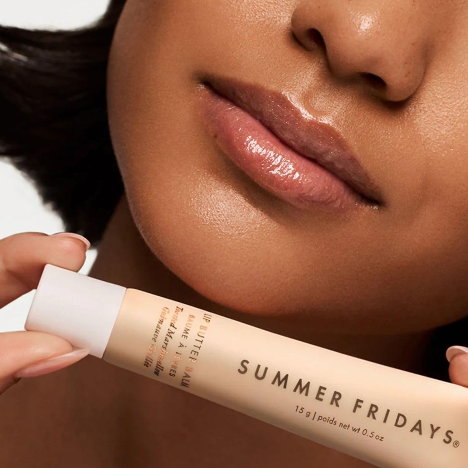 Summer Fridays Lip Butter Balm - Moisturizing Lip Gloss for Instant Shine + Sheer Color - With Nourishing Shea Butter - Everyday Makeup + Skin Care Summer Essentials - Toasted Marshmallow (.5 Oz) - Image 10