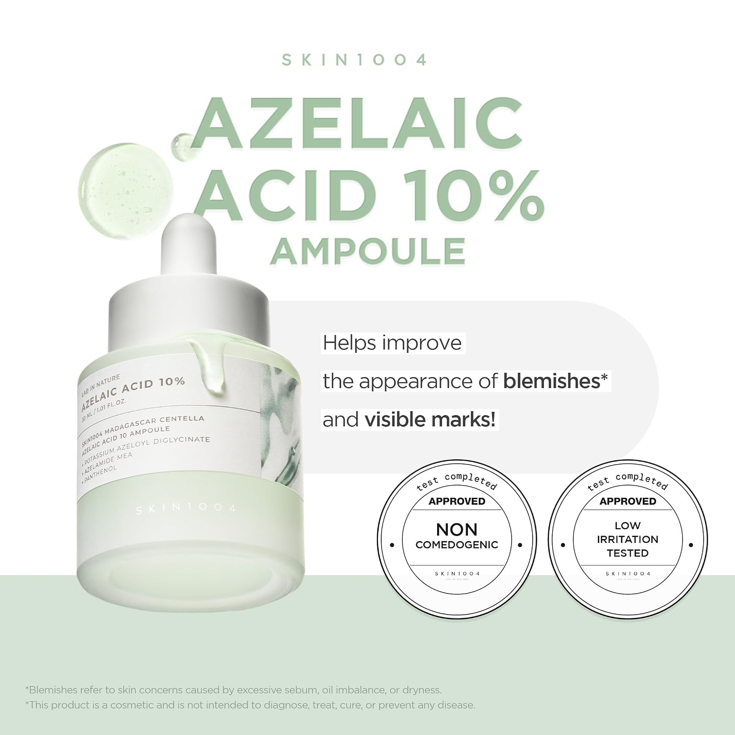 SKIN1004 Azelaic Acid 10% Ampoule, Hydrating Face Serum for Blemish-Prone & Oily Skin,1.01 fl.oz / 30ml - Image 3