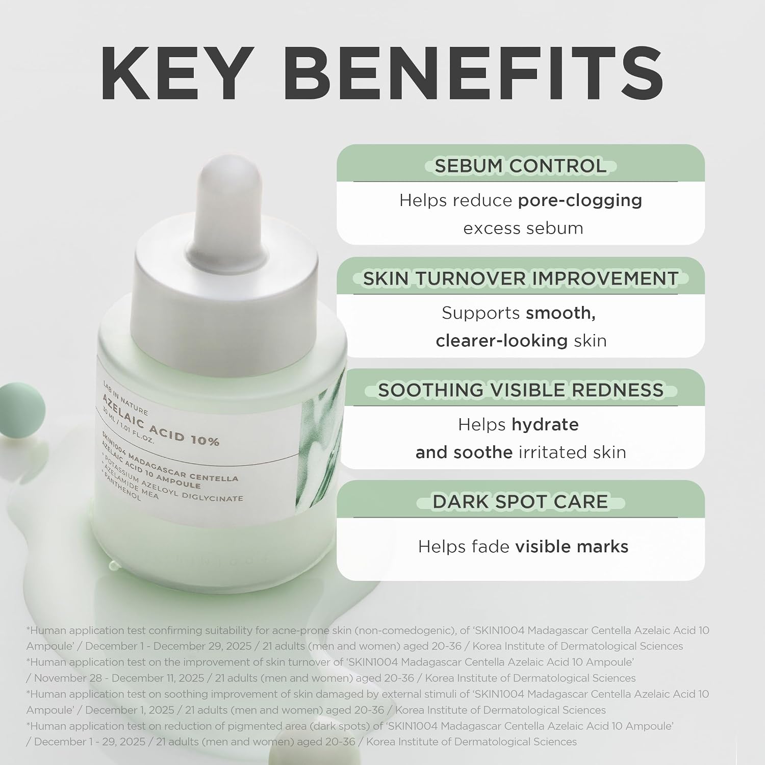SKIN1004 Azelaic Acid 10% Ampoule, Hydrating Face Serum for Blemish-Prone & Oily Skin,1.01 fl.oz / 30ml - Image 5