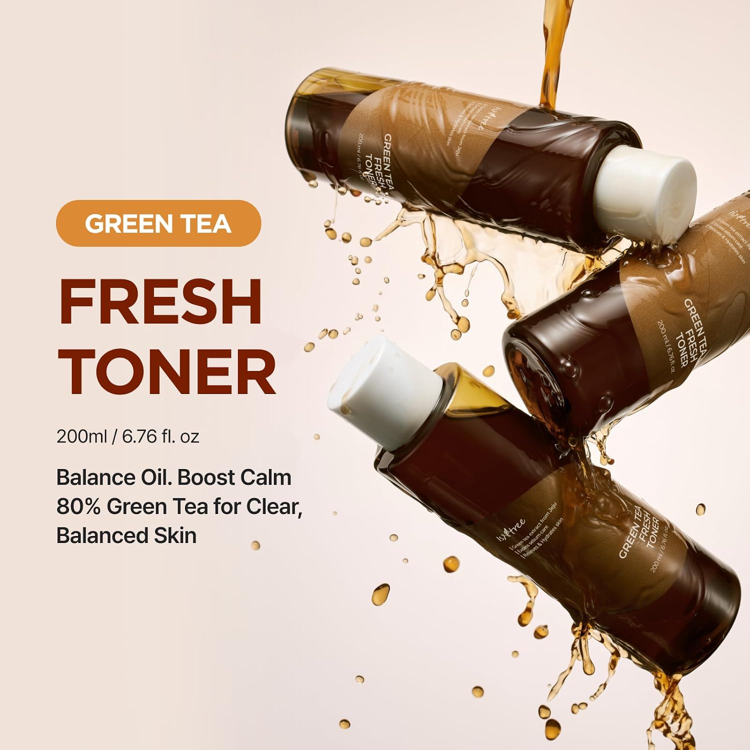 ISNTREE Green Tea Fresh Toner | Korean Toner with Green Tea 6.76 fl oz - Image 3