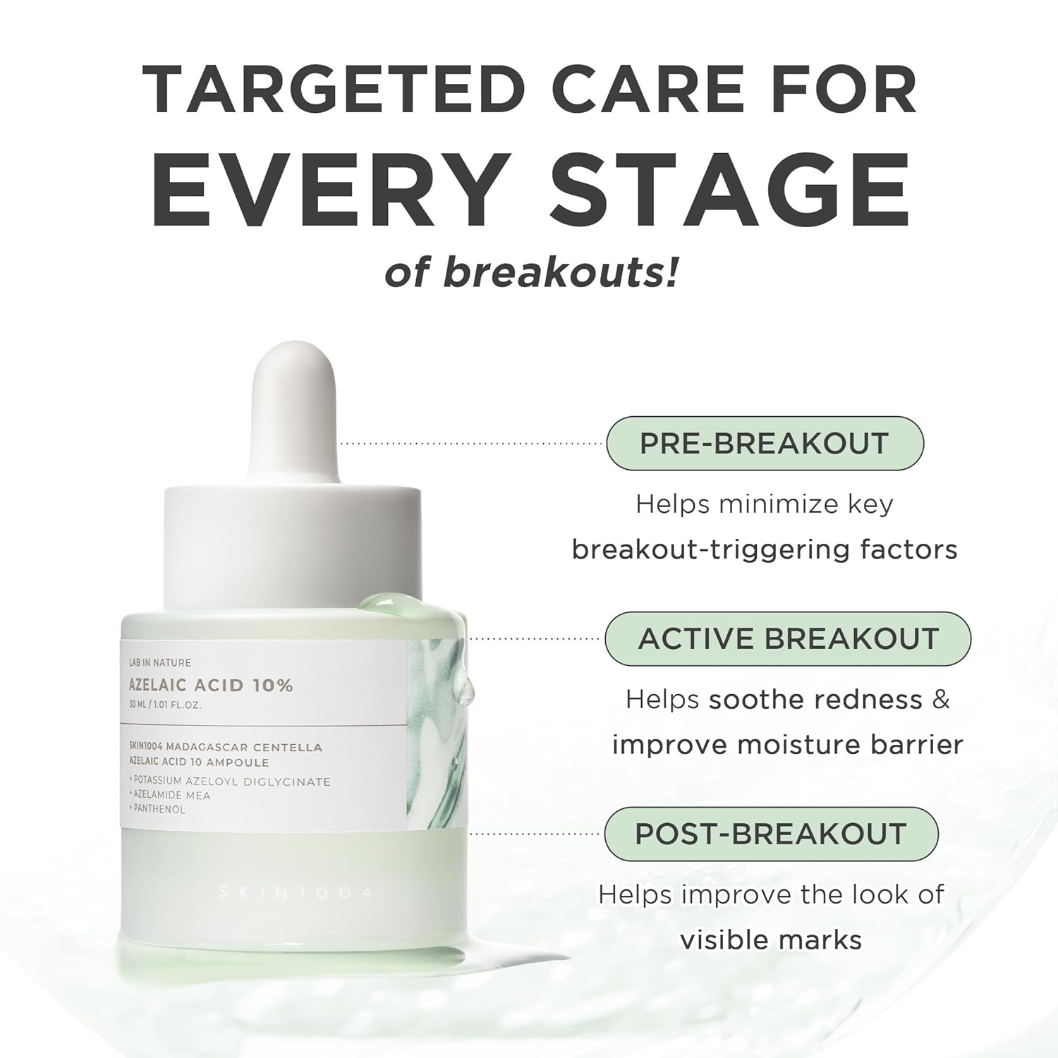 SKIN1004 Azelaic Acid 10% Ampoule, Hydrating Face Serum for Blemish-Prone & Oily Skin,1.01 fl.oz / 30ml - Image 4