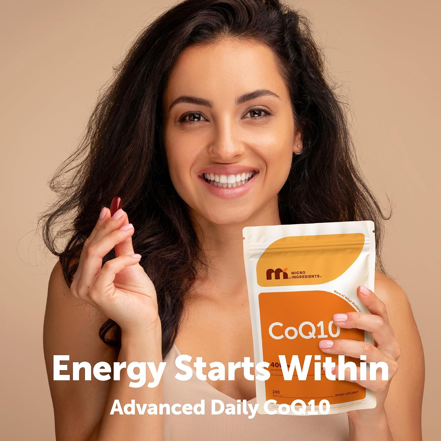 Micro Ingredients CoQ10 400 mg Per Serving, 240 Softgels | Made with Coconut MCT Oil | Coenzyme Q10 (Ubiquinone) - Image 6
