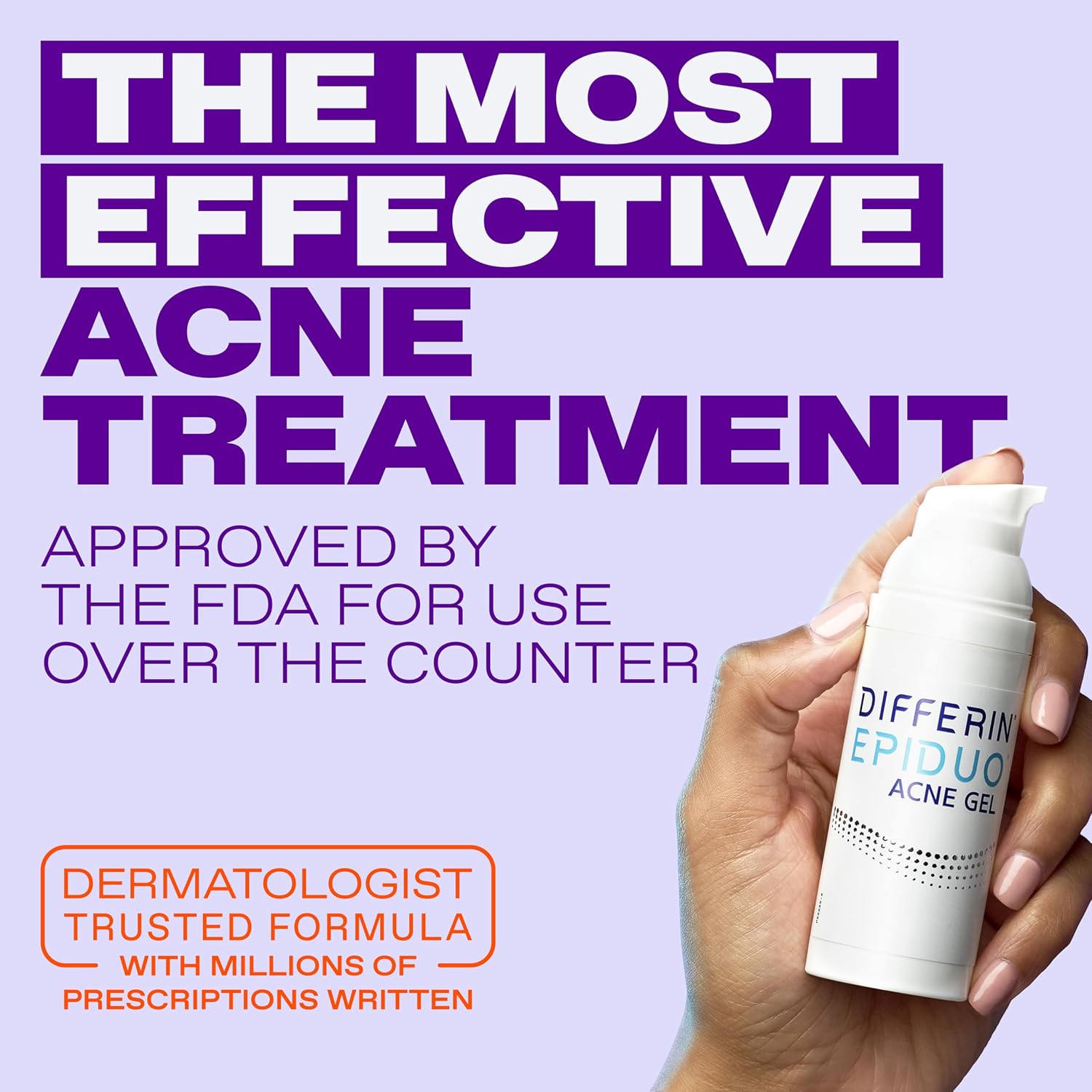 Differin Epiduo Acne Gel Treatment, Adapalene & Benzoyl Peroxide, 15g Pump - Image 4