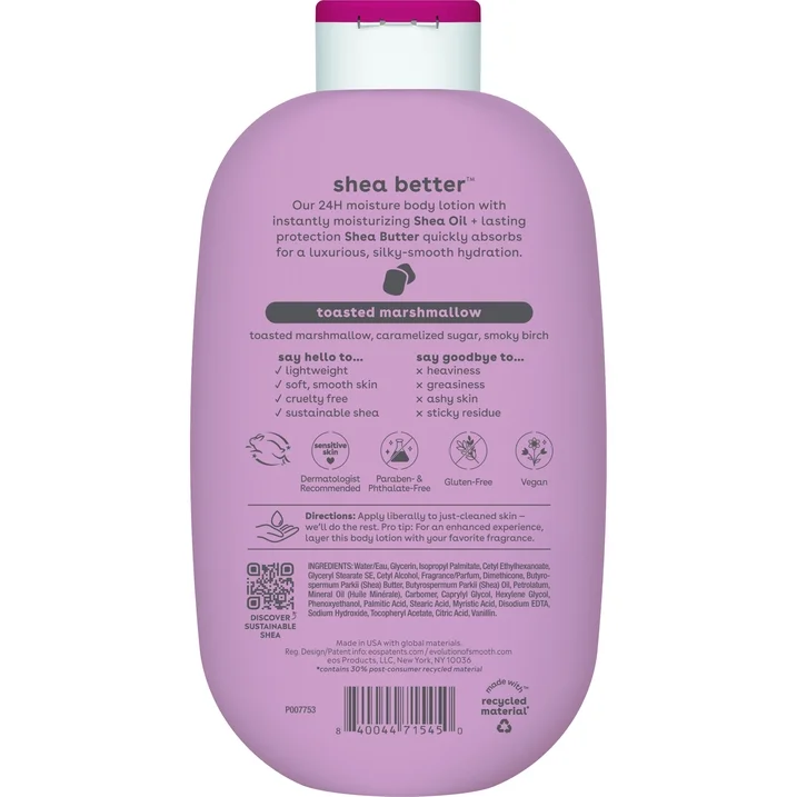 eos Shea Better Toasted Marshmallow Body Lotion for Dry Skin, 16 fl oz - Image 9