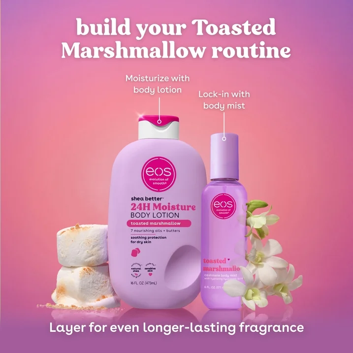 eos Shea Better Toasted Marshmallow Body Lotion for Dry Skin, 16 fl oz - Image 8