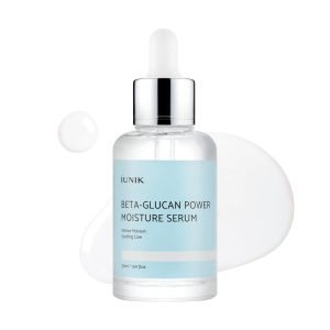IUNIK Beta-Glucan Power Moisture Serum - Deep Hydration 1.69 fl oz | 7 Types of Peptides, 20% More Deep Hydration, Vegan Repair Serum for Dry, Mature & Sensitive Skin, Korean Skincare
