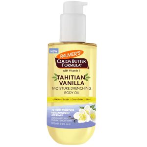 Palmer's Tahitian Vanilla Body Oil, Cocoa Butter Formula (6.5 Fl Oz) | Shea Butter & Vitamin E provide 72-hour hydration