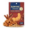PLANTERS Cinnamon & Brown Sugar Cashews, Plant Based Protein, 5 Oz