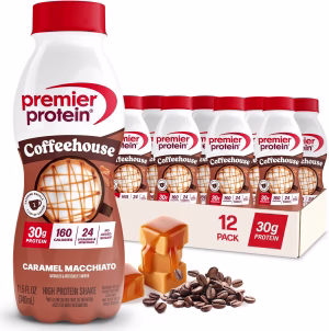 Premier Protein COFFEEHOUSE 30g Protein Shake, Caramel Macchiato, ONE BOTTLE
