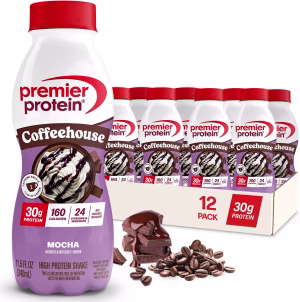 Premier Protein COFFEEHOUSE 30g Protein Shake, Mocha, ONE BOTTLE
