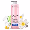 Olay Super Serum Body Wash for Rough & Bumpy Skin, 24hr Long Lasting Rich Hydration, 5+ Ingredient Complex for Bright, Even, Firm, & Luminous Skin, with Collagen Peptide, BHA/AHA & Vitamin C, 20 fl oz