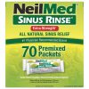 NeilMed's Sinus Rinse Extra Strength Pre-Mixed Hypertonic Packets-for Sinus Relief, 70 Count Box