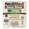 NeilMed Sinus Rinse Kit with Xylitol, 50 Count